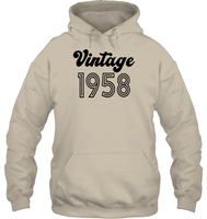 1958 Retro Vintage Birth Year Blast Unisex Heavyweight Pullover Hoodie