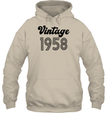 1958 Retro Vintage Birth Year Blast Unisex Heavyweight Pullover Hoodie