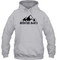 Adventure Awaits Unisex Heavyweight Pullover Hoodie