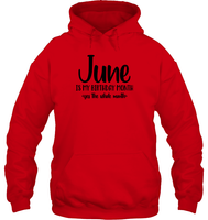 June Birthday Month Unisex Heavyweight Pullover Hoodie