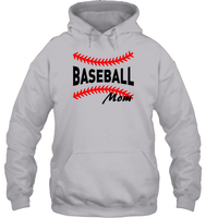 Baseball Mom Shirt, Long Sleeve, Hoodie, and Sweatshirt With Baseball Stripes