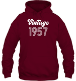 1957 Retro Vintage Birth Year Blast Unisex Heavyweight Pullover Hoodie