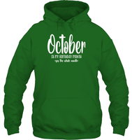 October Birthday Month Unisex Heavyweight Pullover Hoodie