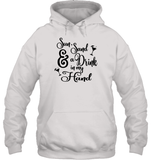 Sun Sand & A Drink In My Hand Bachelorette Unisex Heavyweight Pullover Hoodie For Women
