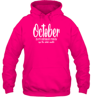 October Birthday Month Unisex Heavyweight Pullover Hoodie