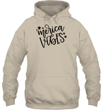 Merica Vibes 4th Of July Shirt Unisex Heavyweight Pullover Hoodie