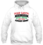 Funny Christmas Shirt - Dear Santa Before I Explain How Much Do You Already Know