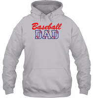 Baseball Dad Shirt, Long Sleeve, Hoodie, and Sweatshirt With Baseball Stripes
