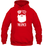 Merica Beard 4th Of July Shirt Unisex Heavyweight Pullover Hoodie