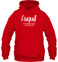 August Birthday Month Unisex Heavyweight Pullover Hoodie