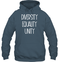 Diversity Equality Unity Shirt Unisex Heavyweight Pullover Hoodie
