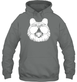 Cool Grizzly Bear Shirt Unisex Heavyweight Pullover Hoodie