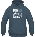 Red White And Booze 4th Of July Shirt Unisex Heavyweight Pullover Hoodie