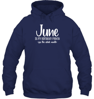 June Birthday Month Unisex Heavyweight Pullover Hoodie