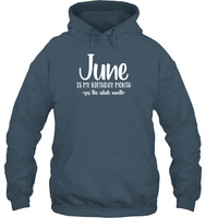 June Birthday Month Unisex Heavyweight Pullover Hoodie