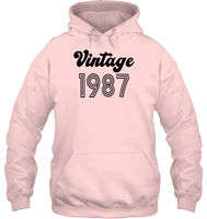 1987 Retro Vintage Birth Year Blast Unisex Heavyweight Pullover Hoodie