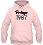 1987 Retro Vintage Birth Year Blast Unisex Heavyweight Pullover Hoodie