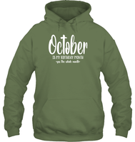 October Birthday Month Unisex Heavyweight Pullover Hoodie