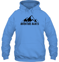 Adventure Awaits Unisex Heavyweight Pullover Hoodie