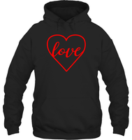 Love In Heart Valentine's Day Shirt For Adults