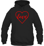 Love In Heart Valentine's Day Shirt For Adults