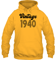 1940 Retro Vintage Birth Year Blast Unisex Heavyweight Pullover Hoodie