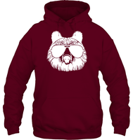 Cool Grizzly Bear Shirt Unisex Heavyweight Pullover Hoodie