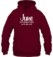 June Birthday Month Unisex Heavyweight Pullover Hoodie