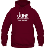 June Birthday Month Unisex Heavyweight Pullover Hoodie