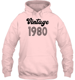 1980 Retro Vintage Birth Year Blast Unisex Heavyweight Pullover Hoodie