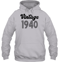 1940 Retro Vintage Birth Year Blast Unisex Heavyweight Pullover Hoodie