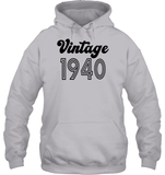 1940 Retro Vintage Birth Year Blast Unisex Heavyweight Pullover Hoodie