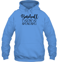 Baseball Mom Shirt Unisex Heavyweight Pullover Hoodie With Baseball Stripes