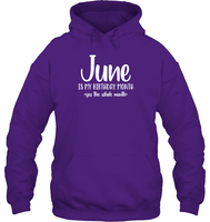 June Birthday Month Unisex Heavyweight Pullover Hoodie