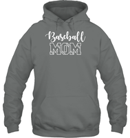 Baseball Mom Shirt Unisex Heavyweight Pullover Hoodie With Baseball Stripes