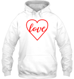 Love In Heart Valentine's Day Shirt For Adults
