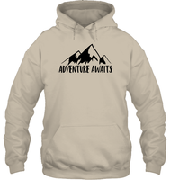Adventure Awaits Unisex Heavyweight Pullover Hoodie