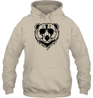 Cool Grizzly Bear Shirt Unisex Heavyweight Pullover Hoodie