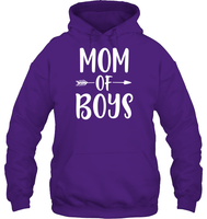 Mom Of Boys Family Shirt Unisex Heavyweight Pullover Hoodie