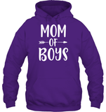 Mom Of Boys Family Shirt Unisex Heavyweight Pullover Hoodie