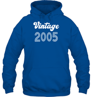 2005 Retro Vintage Birth Year Blast Unisex Heavyweight Pullover Hoodie