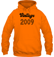 2009 Retro Vintage Birth Year Blast Unisex Heavyweight Pullover Hoodie