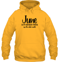 June Birthday Month Unisex Heavyweight Pullover Hoodie