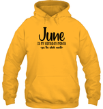June Birthday Month Unisex Heavyweight Pullover Hoodie