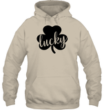 Lucky St Patrick's Day Shirt Unisex Heavyweight Pullover Hoodie