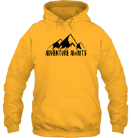 Adventure Awaits Unisex Heavyweight Pullover Hoodie