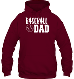 Baseball Dad Shirt Unisex Heavyweight Pullover Hoodie With Baseball
