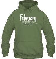 February Birthday Month Unisex Heavyweight Pullover Hoodie