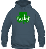 Lucky St Patrick's Day Shirt Unisex Heavyweight Pullover Hoodie