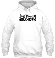 First Downs & Touchdowns Shirt - Score Big in Style! Unisex Heavyweight Pullover Hoodie